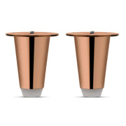 Plantex Heavy Duty Round 3 inch Spare Sofa Legs for Bed Furniture/Sofa Legs for Furniture Fitting/Table Legs/Sofa Leg Set of 2 pcs (Rose Gold)