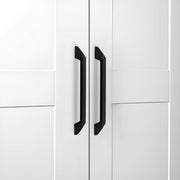 Plantex Cabinet Handle/Kitchen Cabinet Door Handle/Wardrobe/96 mm Cupboard Handle/Door Pull-Push Handle for Home/Office - Pack of 2 (Black)
