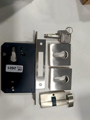Plantex Dead Lock for Main Door/Lock with Brass 70mm Cylinder with Lock Body and 3 Computerized Keys - Pack of 1 (Satin)