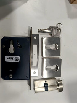 Plantex Dead Lock for Main Door/Lock with Brass 70mm Cylinder with Lock Body and 3 Computerized Keys - Pack of 1 (Satin)