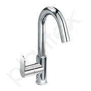 Plantex Pure Brass Sink Tap for Kitchen Basin/Sink Tap for Wash Basin/Deck Mount/Sink Cock with Wall Flange-(APS-2602-chrm)