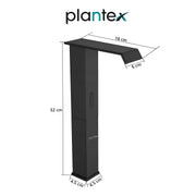 Plantex Solid Brass Sensor Tap for Wash Basin/Touchless Basin Faucet DC Operated/Electronic Pillar Tap-Black