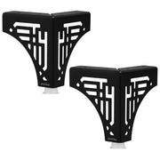Plantex Heavy Duty Round 4 inch Spare Sofa Legs for Bed Furniture/Sofa Legs for Furniture Fitting/Table Legs/Sofa Leg Set of 2 pcs (Black)