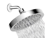 Plantex 304 Grade Stainless Steel Round Overhead Shower/Rain Shower Head For Bathroom - 6 Inches (Chrome Finish)
