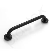 Plantex 18 Inch Stainless Steel Grab Bar for Toilet/Safety Support for Senior Citizens/Secure Bathroom Handrail/Bathroom Accessories (Black)