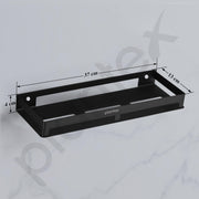 Plantex Stainless Steel Bathroom Shelf/Shelf for Bathroom/Multipurpose Storage Rack/15x5 inch Shelf for Kitchen/Home/Office/Hotel - Pack of 1 (Black)