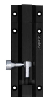 Plantex Stainless Steel 4-inch Tower Bolt/Tower Bolt for Home,Offices Doors and Windows/Tower Bolt for Main Door/Wardrobe Door Latch/Kundi/Chitakini/Door Latch for Windows (Black Finish, Pack of 8)