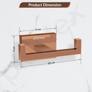 Plantex 304 Grade Stainless Steel Hooks for Hanging Clothes/Hanger for Bathroom/Hooks for Wall/Hooks/Bathroom Accessories - Benz (Rose Gold)