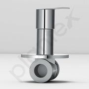 Plantex Pure Brass AQ-1406 Angular Concealed Stop Cock/Concealed Stop Valve Tap For Bathroom With Teflon Tape & Adjustable Brass Wall Flange - 15 mm (Mirror-Chrome Finish)