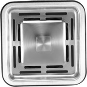 Plantex Stainless Steel Waste Coupling for Kitchen Sink/Square Coupling Sink/Coupling with PVC Waste Pipe - (Matte Finish - 4 x 4 inch)