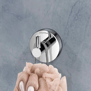 Plantex Smero Pure Brass Made Hooks for Hanging Clothes and Towel in Bathroom/Robe Hook/Hanger for Living Room - Circle (Chrome)