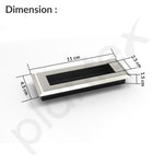 Plantex Sliding Door Handle/Concealed Handle for Sliding Door/96mm Concealed Handle for Wardrobe/Kitchen Cabinet - Pack of 2 (Satin)