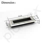 Plantex Sliding Door Handle/Concealed Handle for Sliding Door/96mm Concealed Handle for Wardrobe/Kitchen Cabinet - Pack of 2 (Satin)