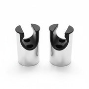 Plantex Hand Shower Holder For Bathroom/Adjustable Handheld Shower/Wand Holder/Wall Mount Bracket - Pack of 2 (Chrome & Black)