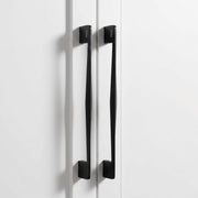 Plantex Cabinet Handle/224mm Handle for Wardrobe/Kitchen Handle/Pull-Push Handle for Home/Office - Pack of 2 (Black)