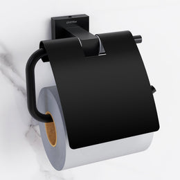Plantex 304 Grade Stainless Toilet Paper Holder/Toilet Roll Holder/Bathroom Toilet Paper Holder/Bathroom Accessories - Splash (Black)