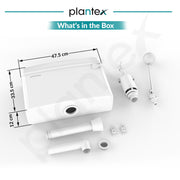 Plantex Polypropylene Toilet Flush Tank/Flush Tank for Toilet with 10 LTR Water Capacity/Side Lever Cistern for Bathroom - Pack of 1 (White)