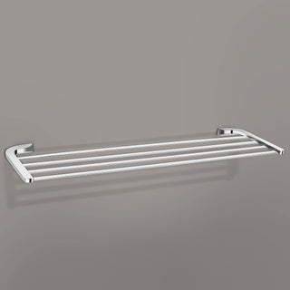 Plantex Fully Brass Smero Towel Rack/Towel Stand/Hanger/Holder Bathroom Accessories - 24 Inch,Chrome (AQ-8131)