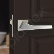 Plantex Heavy Duty Door Lock for Bathroom/Mortise Keyless Door Lock for Home/Store Room/Balcony/Office with Baby Latch (7090 ÃƒÂ¢Ã¢â€šÂ¬Ã¢â‚¬Å“ Satin White & Chrome Finish)