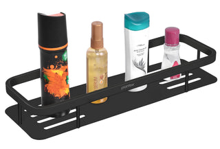 Plantex Stainless Steel 304 Grade Shelf for Bathroom/Kitchen Rack - Bathroom Accessories - (15X5 Inches-Black Finish)