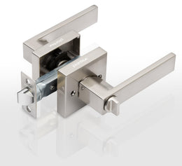 Plantex New Age Bathroom Door Locks/Key-Less Door Lock Set for Bedroom/Balcony/Office/Storeroom - Reversible Design (Satin Finish, 30mm to 50mm Door Range)