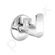 Plantex Angle Cocke for Bathroom with Brass Spindle/Angle Tap with Wall Flange and Teflon Tape/Kitchen and Bathroom Accessories Pack of 1 (Saga-Chrome)