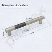 Plantex 14 inches Stainless Steel Big Main Door Handle/Door Handle for Main Door/Wooden & Glass Door Handle/Handle for Bedroom Door Handle (Rich Satin) - 3 Years Warranty