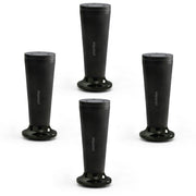 Plantex 6 Inch Sofa Leg for Bed Furniture/Aluminium Sofa Leg for Table/Support Legs/Furniture Leg - Pair of 2 (4 Piece) (DTS-87, Black)