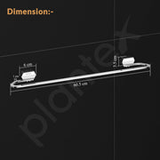 Plantex Towel Rod for Bathroom/304 Grade Stainless Steel Towel Hanger/24 inch Towel Holder/Bathroom Accessories - Pack of 1 (Delta - 2804, Chrome)