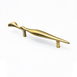 Plantex Cabinet Handle/96mm Handle for Cabinet/Wardrobe Handle/Door Pull-Push Handle for Home/Office - Pack of 1 (Brass Antique)