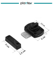 Plantex Door Latch Lock for Door/Baby Latch for Bathroom/Door Stopper/Latch Lock for Main Door -Pack of 1 (Black)