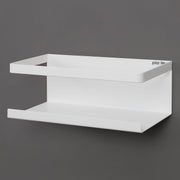 Plantex Magnetic Refrigerator Shelf/Magnetic Shelf for Fridge/Kitchen Organiser Storage Magnetic Spice Rack for Fridge (white)