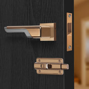 Plantex Heavy Duty Door Lock ÃƒÂ¢Ã¢â€šÂ¬Ã¢â‚¬Å“ Bathroom Door Lock/Mortise Keyless Handle Set for Home/Bathroom/Store Room/Balcony/Office with Baby Latch (7093 ÃƒÂ¢Ã¢â€šÂ¬Ã¢â‚¬Å“ PVD Choco & Satin Black Matt)