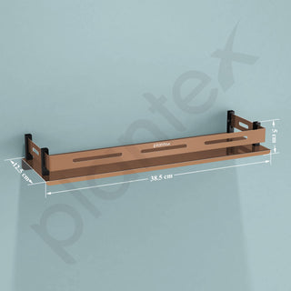 Plantex Shelf for Bathroom/Stainless Steel Shelf/Multipurose Shelf for Bathroom/Bathroom Accessoriece - (15 x 5 Inch, PVD Rose Gold)
