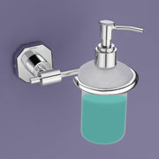 Plantex 304 Grade Stainless Steel Hand Wash Holder for Wash Basin Liquid Soap Dispenser Bathroom Accessories - Nipron (Chrome)