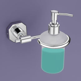 Plantex 304 Grade Stainless Steel Hand Wash Holder for Wash Basin Liquid Soap Dispenser Bathroom Accessories - Nipron (Chrome)