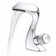 Plantex Wash Basin Tap/Pure Brass Single Knob Hot & Cold Mixer/Pillar Cock Tap for Washbasin/Deck Mount Sink Tap - (Chrome)