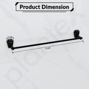 Plantex Towel Rod for Bathroom/304 Grade Stainless Steel Towel Bar/Towel Stand/24 Inch Towel Hanger/Bathroom Accessories - Pack of 1 (PMB-2402, Z-Black)