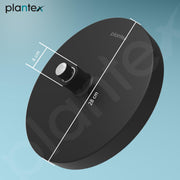 Plantex ABS Round Shower Head with LED/360Â° Rotatable Rain Shower Head for bathroom/Pressurized Shower Head/Hand shower head for bathroom/Showers for bathroom-(Black)