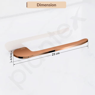 Plantex Smero Brass Towel Hanger for Wash Basin/Napkin Holder for Bathroom/Towel Ring/Towel Holder/Bathroom Accessories (Smart - PVD Rose Gold Finish)