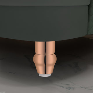plantex Heavy Duty Stainless Steel 4 inch Sofa Leg/Bed Furniture Leg Pair for Home/Furniture Sofa Legs for Table/Sofa Support Legs/Sofa Furniture Leg (Rose Gold Finish) Set of 10 Pcs