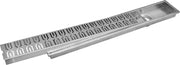 Plantex 304 Grade Stainless Steel Long Shower Drain/Floor Trap/Jali Removeble Grate/Bathroom Drain Cover(10 x 45 cm - Matt) (E418-Arrow)