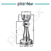 Plantex Door Stopper for Home/Drill Free Stopper/Stainless Steel Self Adhesive Door Magnet for Home/Door Magnet Stopper for Office/Hotel - Pack of 1 (Matt)