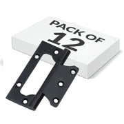 Plantex Stainless Steel Butterfly Hinges for Door/4 Inch x 14 Gauge Hinge/2.5 mm Hinges for Home/Office/Hotel/Non-Mortise Door Hinges - Pack of 12 (Black)