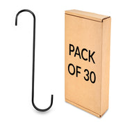 Plantex Steel Heavy Duty 10 Inch Multipurpose S Hook For Hanging Plant/Pots/Tree Branch/Bird Feeder - Extention Hook For Hanging Plant- S Hook (Pack Of 30)