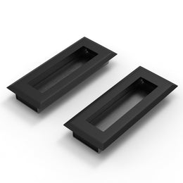 Plantex Sliding Door Handle/Concealed Handle for Sliding Door/96mm Concealed Handle for Wardrobe/Kitchen Cabinet - Pack of 2 (Black)