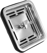 Plantex Stainless Steel Waste Coupling for Kitchen Sink/Square Coupling Sink/Coupling with PVC Waste Pipe - (Matte Finish - 4 x 4 inch)
