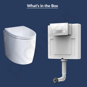 Plantex Polyethylene Wall Hung Commode for Toilet with Conceal Flush Tank/ Dual Flush/Soft Closing Seat- (White)