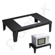 Plantex GI Steel Microwave Oven Stand/OTG Rack for Kitchen Platform/Oven Stand for Kitchen with Removable Legs- (Black) - Metal