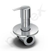 Plantex Pure Brass AQ-1406 Angular Concealed Stop Cock/Concealed Stop Valve Tap For Bathroom With Teflon Tape & Adjustable Brass Wall Flange - 15 mm (Mirror-Chrome Finish)
